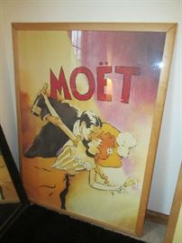 Vintage Moet poster