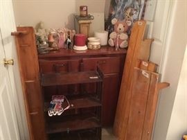 Chest, shelves, bookcase