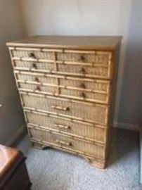 wicker front chest of drawers