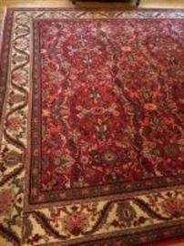 red area rug