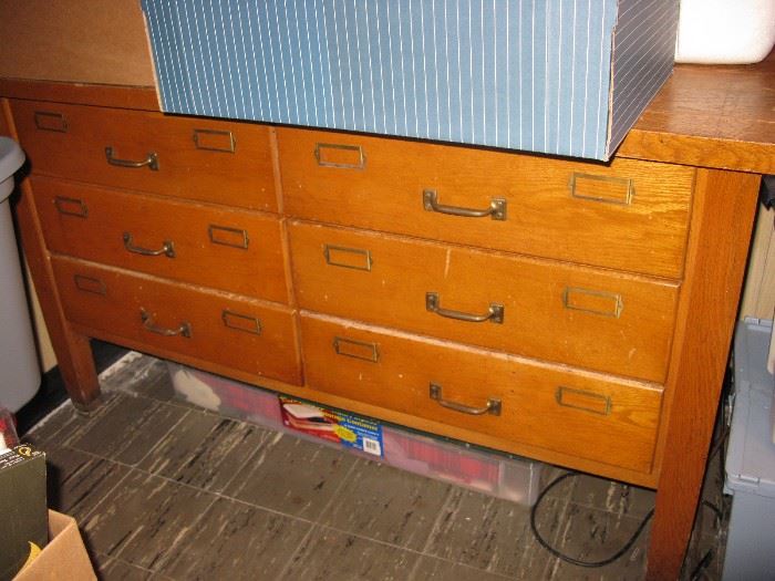 Vintage solid retailers chest