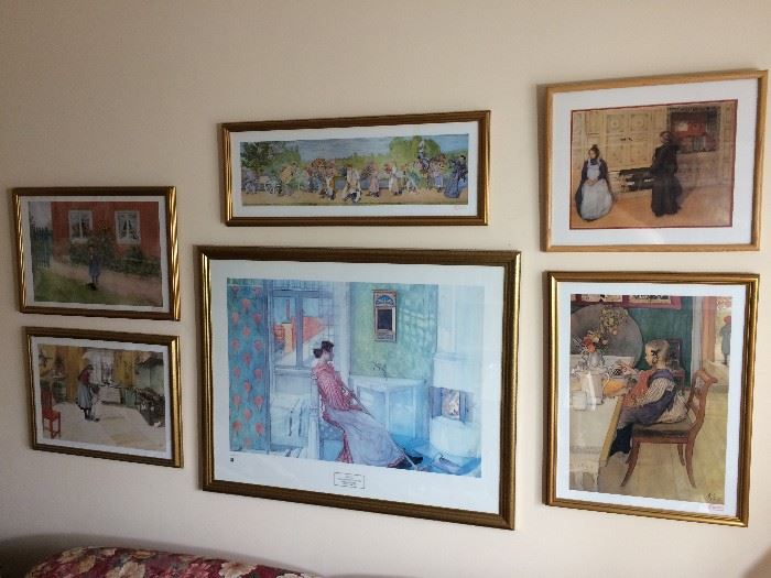 Many nice framed prints throughout the condo.