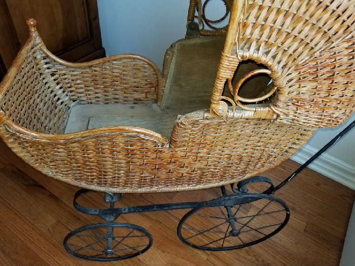 antique baby carriage 