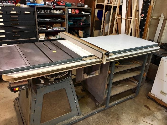 Sears craftsman 12” table saw with large table bed