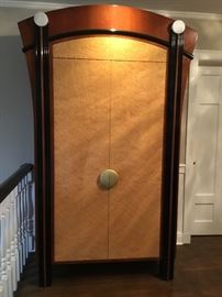 DAKOTA JACKSON BY HOLLY HUNT. This amazing armoire has marble decorative accents. Extremely rare piece. 88" x 44" x 22" (Purchased for $18,000). Selling for $5200