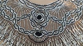 heavy glass beaded shawl