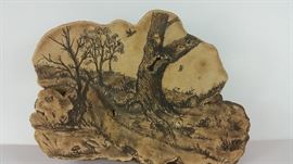 folk art painted conk fungus