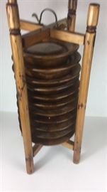 handmade chinese plates in caddy