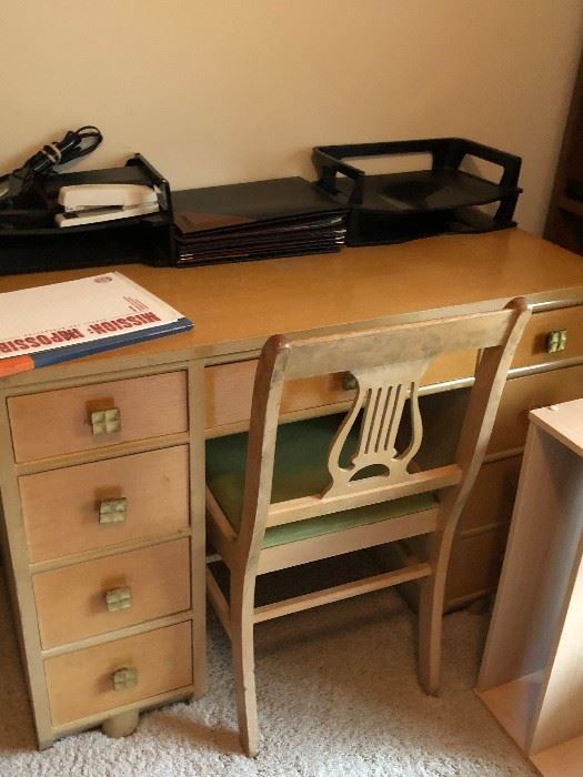 vintage desk and chair