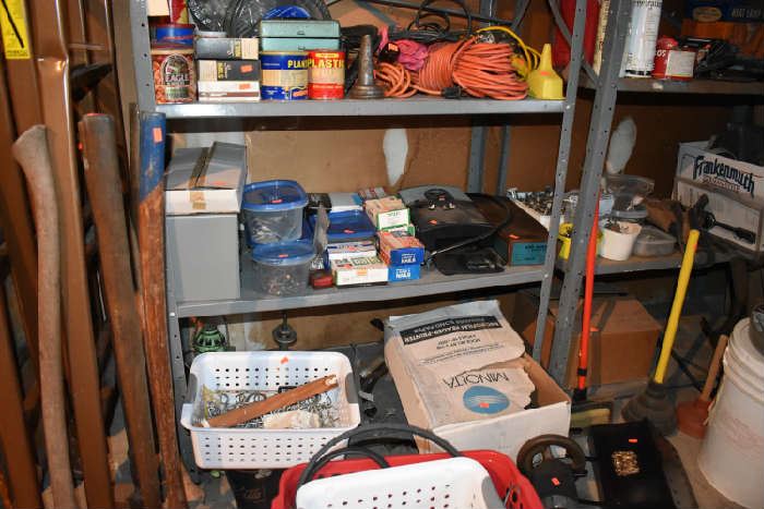 Garage Items, Tools, Sledge Hammers, Electrical, More