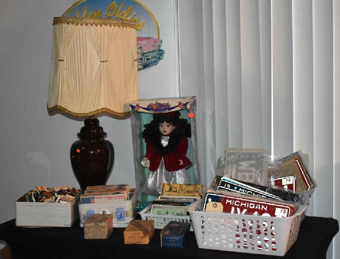 License Plates, Match Collection, Dolls, Poker Chips