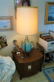 Amazing Lava Glaze Lamp in Teak