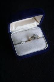 Antique 14k gold engagement ring plus wedding set!