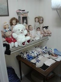 Antique and Vintage Doll Collection, Fine Linens and More