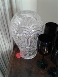 Large and Gorgeous Vintage Waterford Crystal Vase