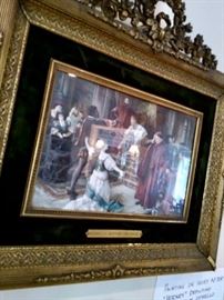 Antique, signed painting on ivory depicting scene from Othello, confirmed pre-1976