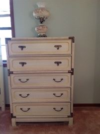 French Provincial 5-Drawer Chest.  We also have a matching Queen Head Board, and Dresser W/Mirror