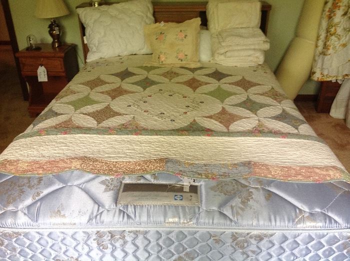 Queen Bed and Mattress Set