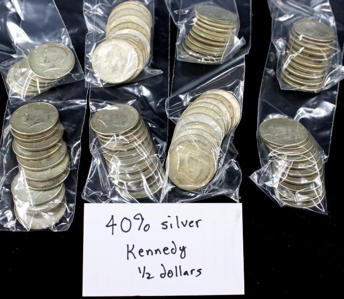 Coins silver half dollars