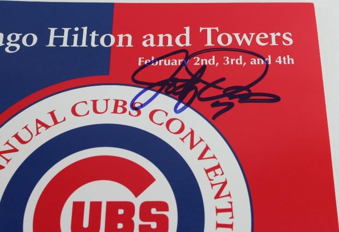 Cubs Convention Program signature