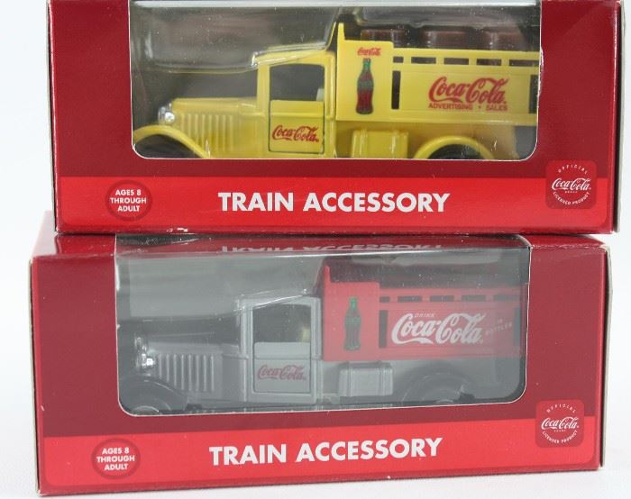 Die Cast trucks Coca Cola for trains