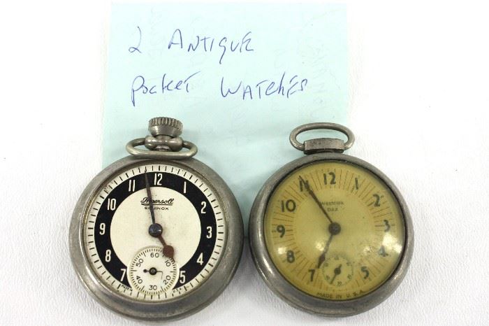 Pocket watches two Westclox and Ingersoll