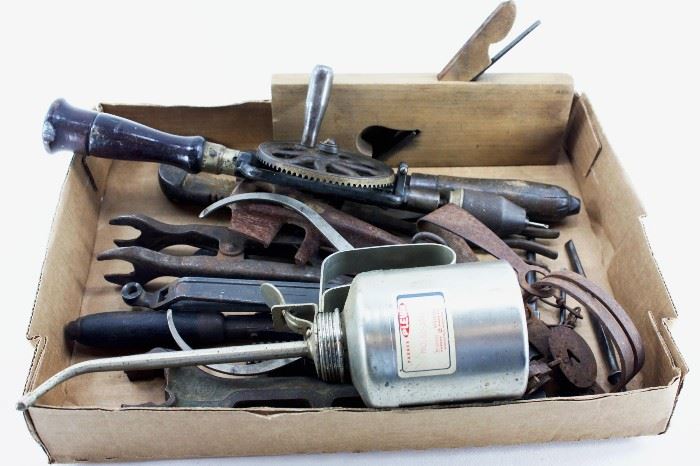 tools Vintage with Oil Can
