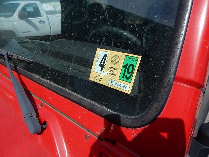 Jeep Wrangler, new VA state inspection, 95,000 miles