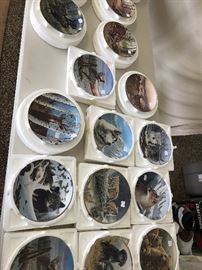 Limited edition Franklin Mint and Danbury plates 