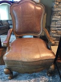 Ashley furniture leather chair 