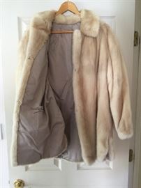 mink or sable jacket, lined