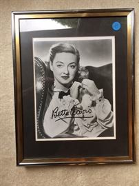 Autographed certified, photo of Bette Davis in Dark Victory.