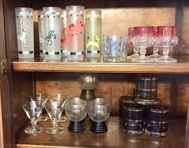 Vintage glassware