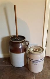 Vintage butter churns