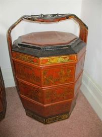 ORNATE ORIENTAL STYLE STACKING BOXES