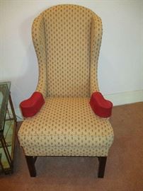 UPHOLSTERED HIGHBACK CHAIR (1 OF 2)