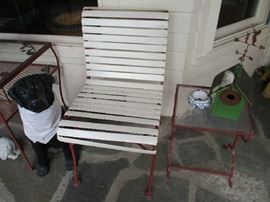 PATIO FURNITURE, DOG STATUE