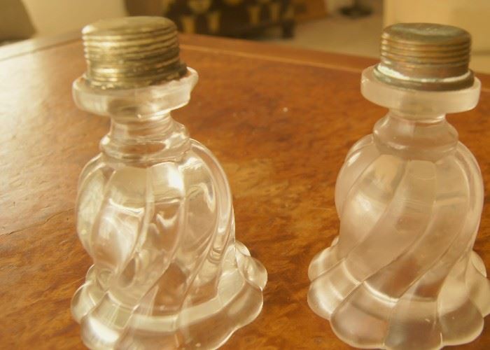 Antique Salt and Pepper shakers.  Item #019