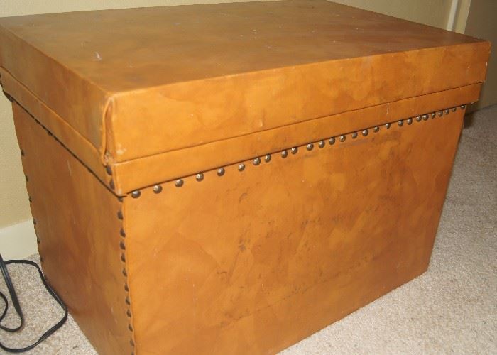 Beautiful brown storage box.  Item #041