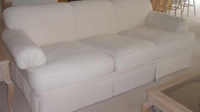 White 3 cushion Sofa -great condition!