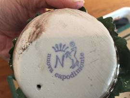 12. Capodimonte Porcelain Rose Arangement (5"x 6")