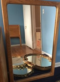 60. Wood Framed Mirror (40"x 32")