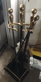 Brass Fireplace tools
