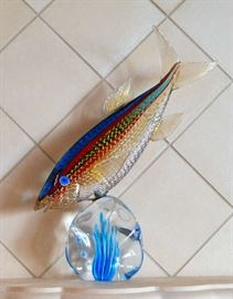 VERY LARGE MURANO ART GLASS FISH