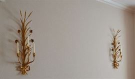 GOLD WALL SCONCES