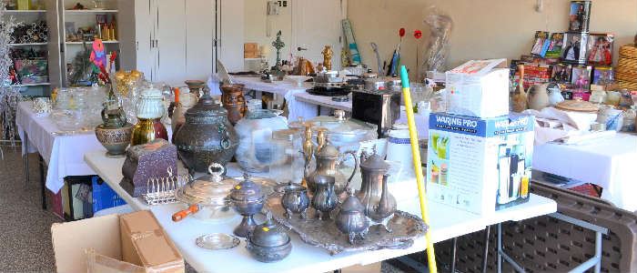 OLD SILVER PLATE, POTTERY AND LOTS MORE