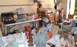 LARGE ASSORTMENT IN THE MOTOR HOME GARAGE