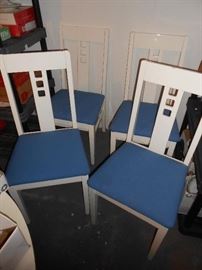 Set of (4) wood chairs