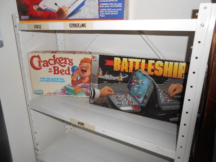 Crackers in the bed game and Battleship game