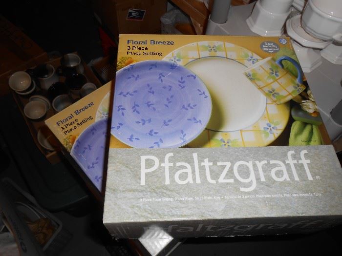 Floral Breeze Pfaltzgraff dishes 3 pc sets in boxes